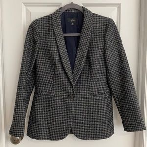 JCrew wool houndstooth blazer